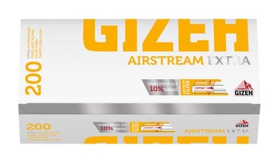 10 Boxen (2000x) Gizeh Airstream Extra Filterhülsen Zigarettenhülsen extra lang