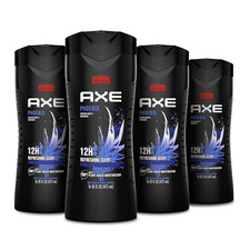 AXE Crushed Mint  Rosemary Body Wash Phoenix 4 Count 12H Refreshing Scent Men'S