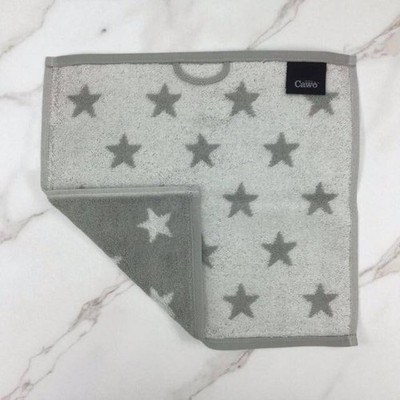 Cawö Frottiertuchserie New Stars Platin Seiflappen 30 x 30 cm