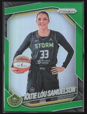 2025 Panini Prizm WNBA #82 Katie Lou Samuelson Green Prizms