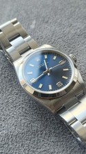 Rolex Oyster Perpetual Blue 3-6-9 Creamy Index Dail 67480 With Rolex Bracelet 