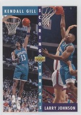 1992-93 Upper Deck Kendall Gill Larry Johnson #63 0bn8
