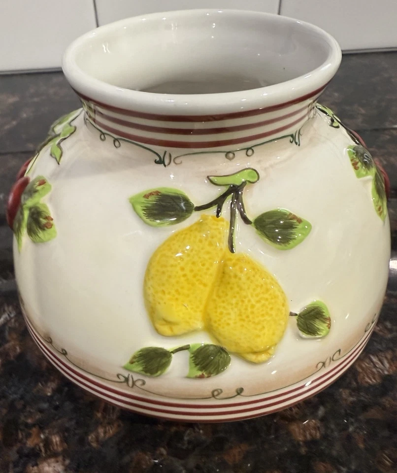 Домашний интерьер банка каппер абажур Topper фрукты лимоны и вишни - Изображение 4 из 4