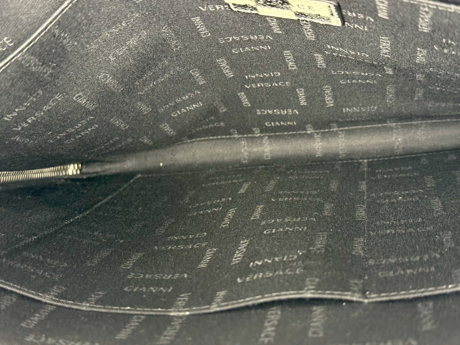 Versace Multicolour Checkerboard Pattern Leather … - image 16