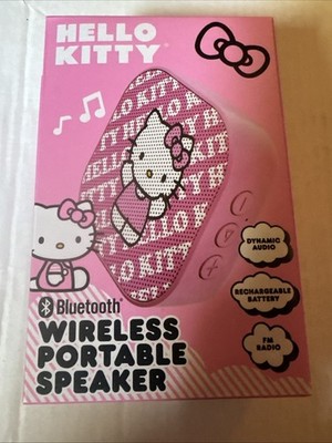 NEW Hello Kitty Bluetooth Wireless Portable Audio Speaker w/FM Radio