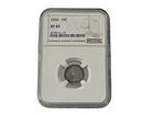 1850 Seated Liberty Dime NGC XF45 Better Early Silver 10C Nice Original Look
