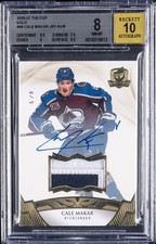 2020 UPPER DECK THE CUP GOLD #48 CALE MAKAR PATCH /8 BGS 8 AUTO 10