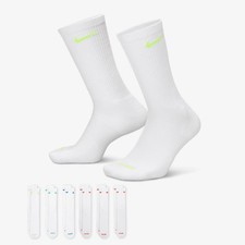 Nike Everyday Plus Cushioned Training Crew Socks 6 Pairs  Multi-Color 