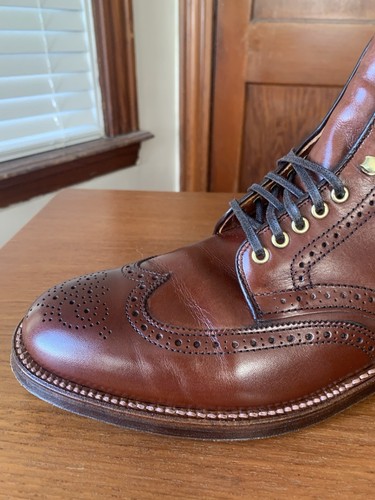 WORN 3x w BOX | ALDEN x EALDWINE 8.5D MADISON BROWN WINGTIP BOOTS 8.5 D - 第 10/21 張圖片