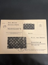 Franz. Zone Postkarte als Briefst&uuml;ck unkenntlich - Ungelaufen A161