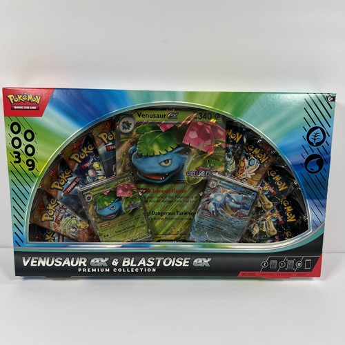 Venusaur EX Blastoise EX Premium Collection Esclusiva GameStop - Pokémon TCG NUOVO - Foto 3 di 12