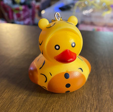 Yellow Rubber Duck Ducky in Costume 2025 Christmas Ornament 2"