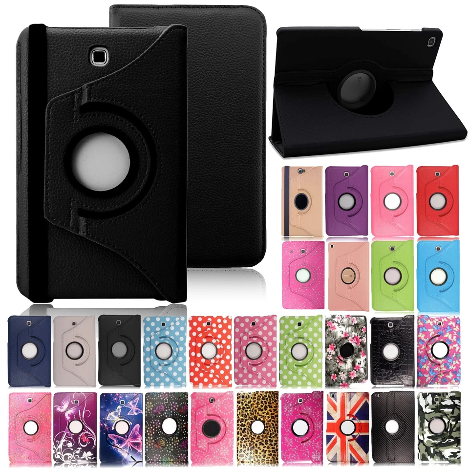 PGL 360° Rotating Leather Case For Samsung Galaxy Tab 3/4/A/E/S/S3/S4/S6 Flip Cover