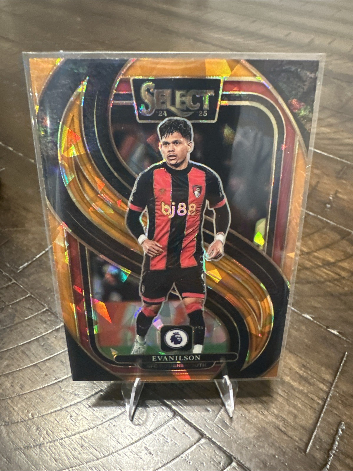 2024-25 Panini Select Premier League - Mezzanine Evanilson #161 Orange Ice Prizm