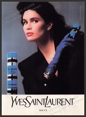 Yves Saint Laurent 1980s Print Advertisement 1987 Rive Gauche (Not the product)