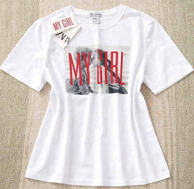GORGEOUS T SHIRT. ZARA. NEW. VERY CLASSY. TOP. Size 38-40-42-44/XL-L. NP 39.0