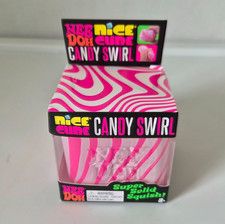 Authentic Schylling NeeDoh Candy Swirl Nice Cube Very Rare