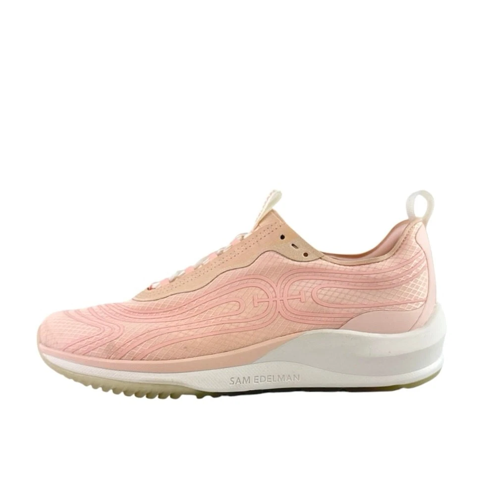 Sam Edelman Tenny, Sneaker Donna In Pelle, Stile Vintage, Suola Modellata, Beige/tela - 3
