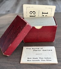 Antique 1913 FLINCH CARD GAME Complete In Original Box