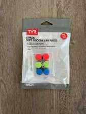 TYR Youth Multi Colored Soft Silicone Ear Plugs For Swimming