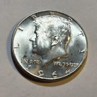 1964 Kennedy Half Silver Dollar Brilliant Uncirculated 90% Silver some toning