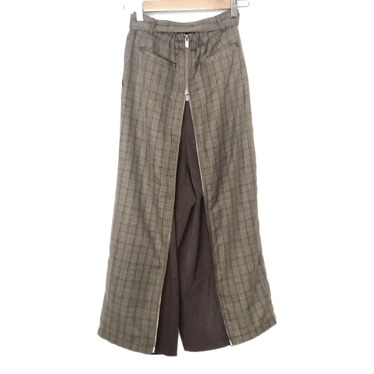 AMERI - Beige Dark Brown Multi Women's Pants - image 2