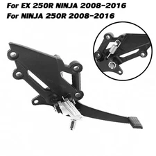 For Ninja 250R EX250R 08-16 Rear Brake Pedal Lever Foot Peg Bracket Assembly