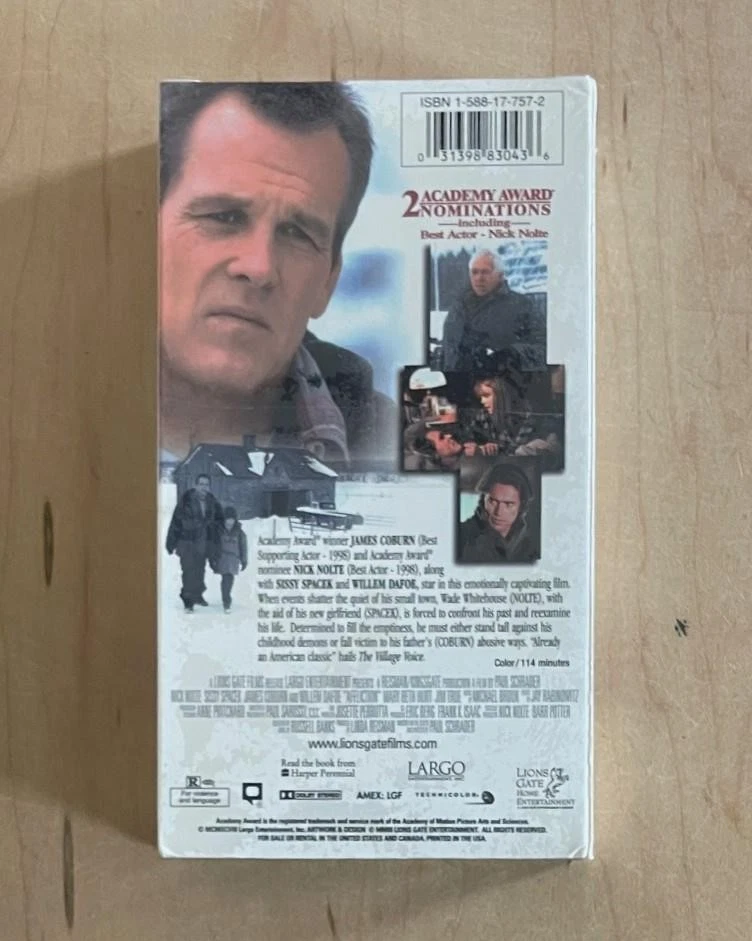 Crime Thriller Cop Trauma Drama Movie AFFLICTION 1997 New Sealed VHS Lions Gate - Image 3 of 4
