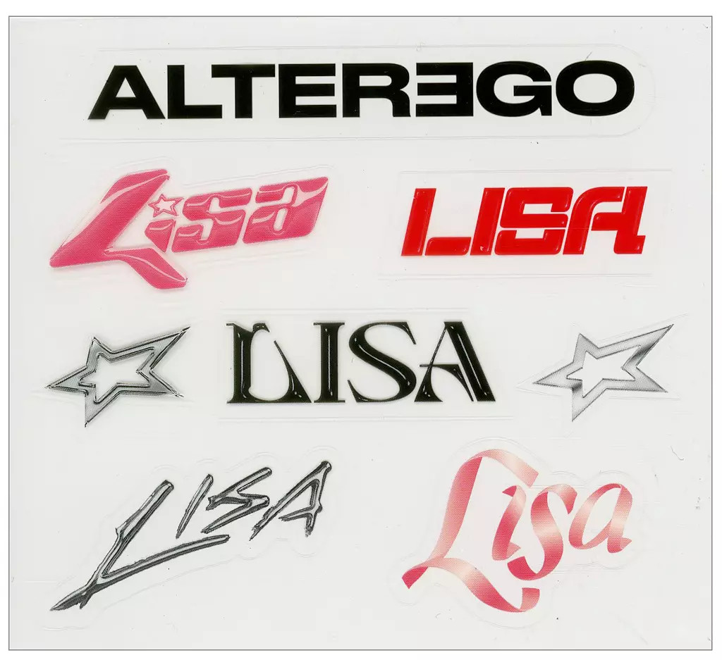 BLACKPINK  LISAステッカー Sticker Lisa Blackpink Alter Ego Sheet Cd Limited Edition