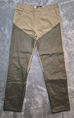 Redhead Mens  34x34 Double Knee Canvas Brush Guard Field Hunting Brown NWOT
