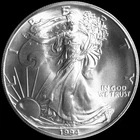 1994  AMERICAN SILVER EAGLE  1  OZ.  PURE FINE SILVER  999 BULLION COIN / BU-UNC