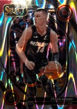 2024 Panini Select Base Set - Courtside#218 Tyler Herro Black Finite Prizms