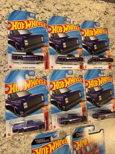 (6) Hot Wheels 2025 Dollar General '83 Chevy Silverado Purple + (2) TransFormers - Picture 11 of 24