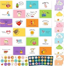 24 Pack Assorted 6X4In Funny Thinking of You Cards with Envelopes and Stickers,