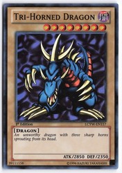 Tri-Horned Dragon LCYW-EN157 Super Rare 1st Edition