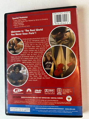 THE REAL WORLD YOU NEVER SAW PARIS DVD MTV TV Show - Picture 2 of 12