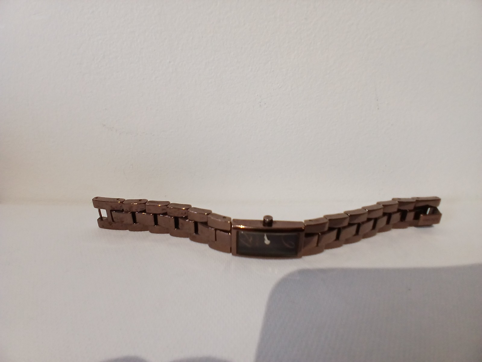 DKNY Watch Bronze Brown Rectangular Face Stainles… - image 8