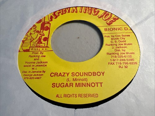 Sugar Minnott - Crazy Soundboy - 7” Vinyl - Picture 1 of 9