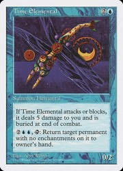 Time Elemental - 5th Edition #129 - Blue Rare Creature - MTG