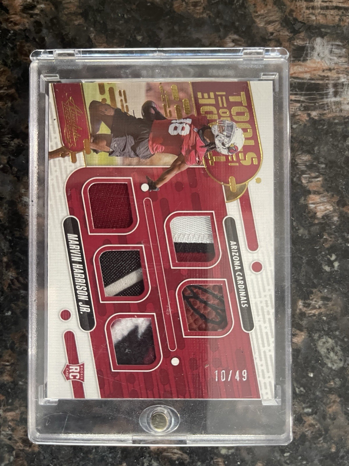 Marvin Harrison Jr. Panini Absolute Tools of the Trade Five Relics #TOTFMHJ Base