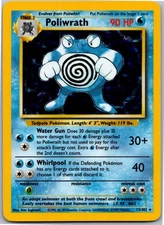 Poliwrath - Base Set 013/102 - Holo Rare - NM Pokémon TCG