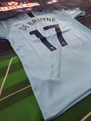 Kevin De Bruyne 18-19 Manchester City Home Jersey #17 | eBay