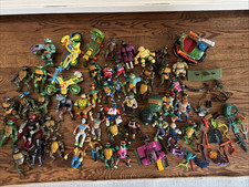 Vintage 80s Teenage Mutant Ninja Turtles Lot 46 Figures Weapons Accessories Tmnt