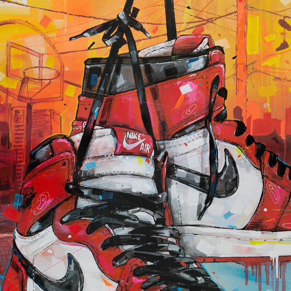 Nike air Jordan 1 high retro Chicago poster (50x70cm / 19.68×27.56