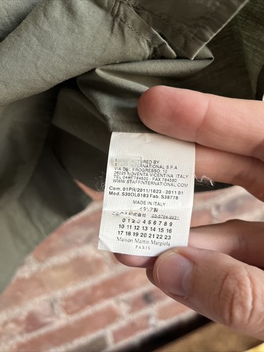 Maison Martin Margiela Line 10 Shirt, Gr. 38 Small, olivgrün 100% Baumwolle Italy - Bild 8 von 10