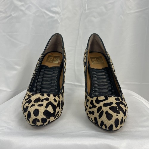 DV Dolce Vita US Size 6 Calf Hair Leather Pumps Animal Print Leopard Cheetah - Picture 9 of 12