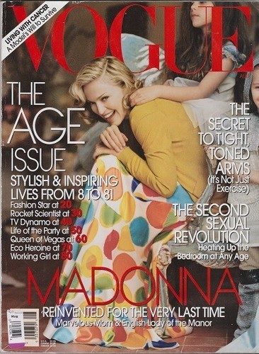 MADONNA Vogue USA magazine August 2005 ELAINE WYNN Phoebe Philo