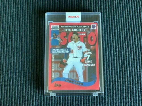 2021 TOPPS PROJECT 70 #226 JUAN SOTO *ENCASED ART UNDEFEATED*  NATIONALS