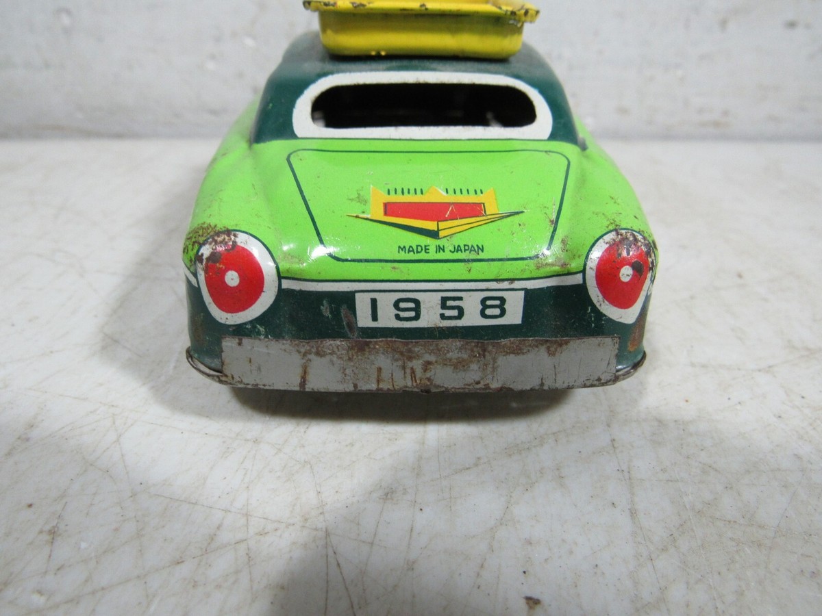 Bandai Japon 1958 – DKW Voiture En Tôle Friction – 21 Cm – état D’usage