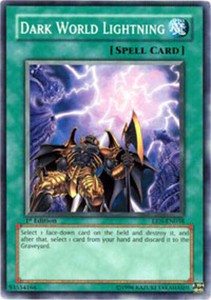 Dark World Lightning - EEN-EN038 - Common - Unlimited Edition x3 - Lightly Playe